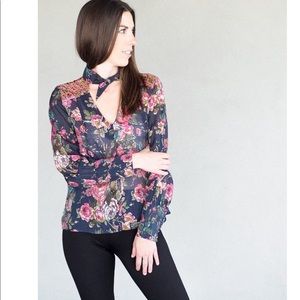Aratta Night Blue Diana Top Sz Large